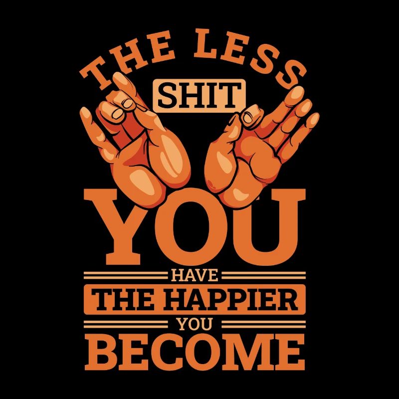 Moins vous avez de merde Statue symbole bouddhiste