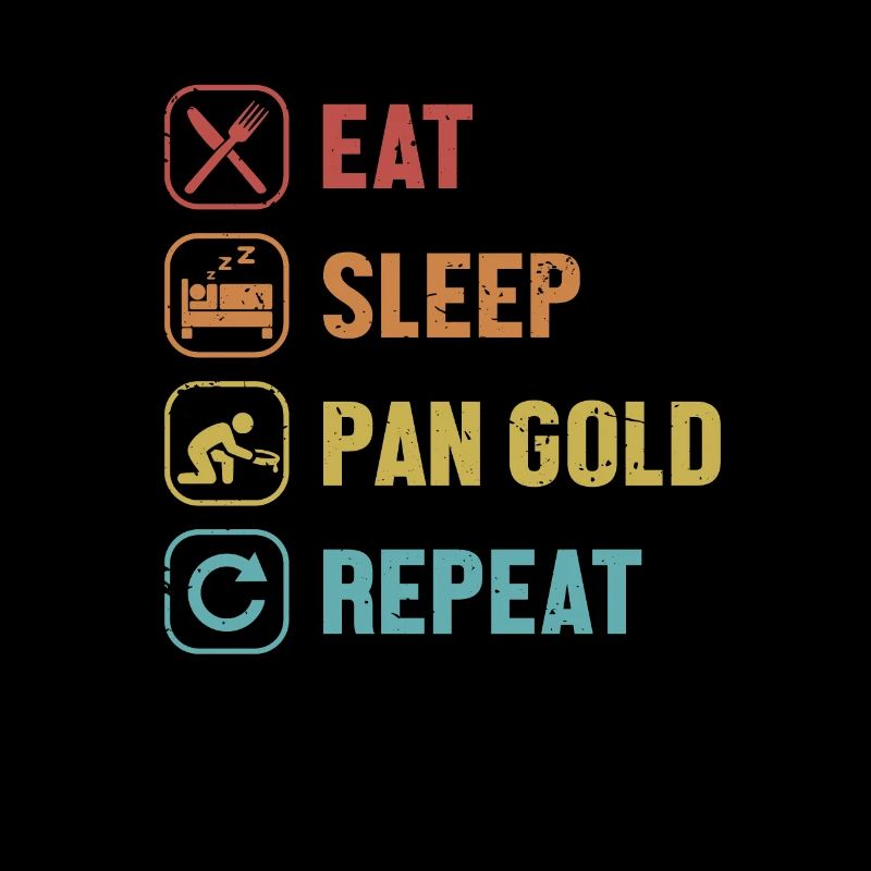 Manger Dormir Pan Or Répéter Prospection Mineur Or