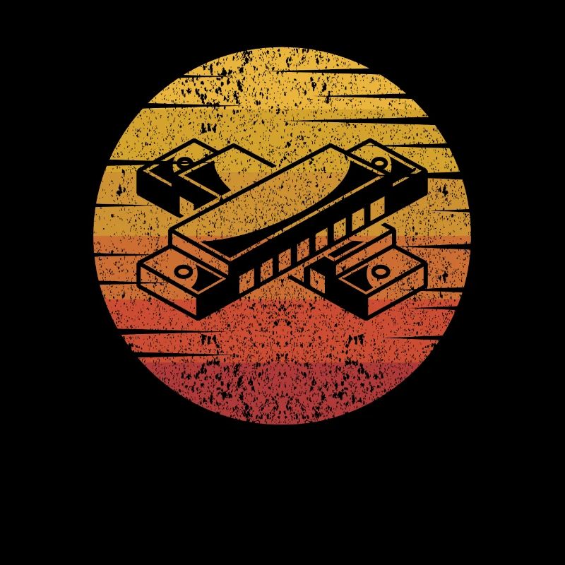 Harmoniciste rétro Harpe à bouche Harmonica harmonica