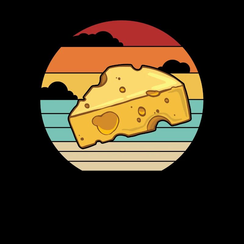 Retro Maker Queso Cheesemonger Lover Fromage Gouda