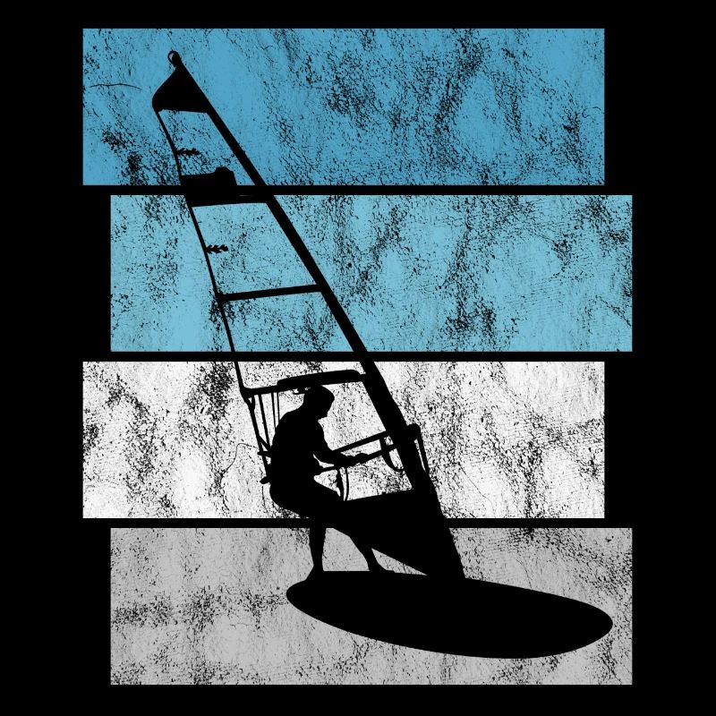 Windsurfer Retro Surfen Windsurfing Windsurfen