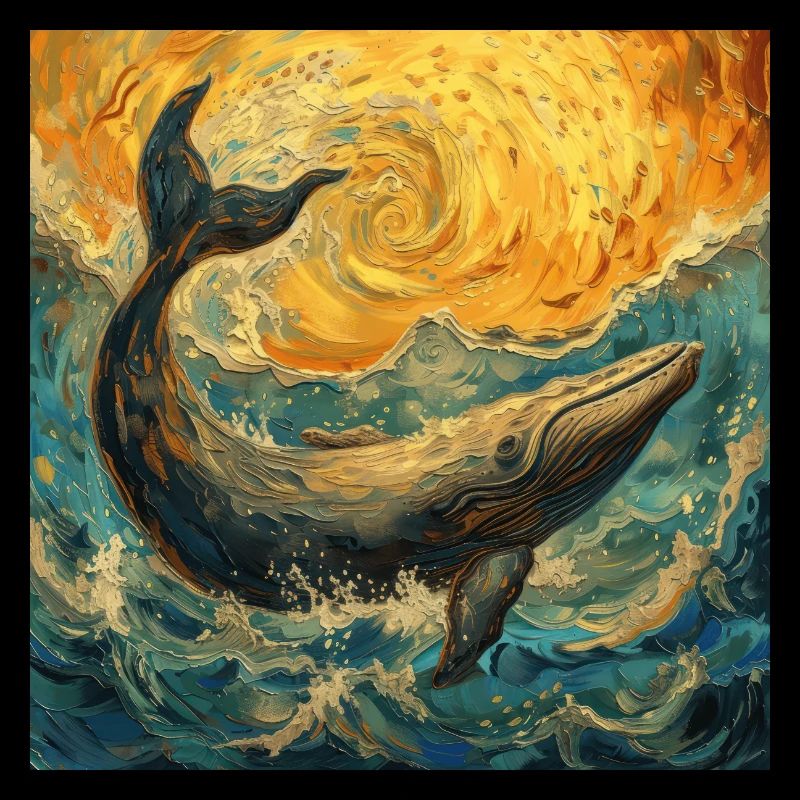 Poisson-baleine Van Gogh