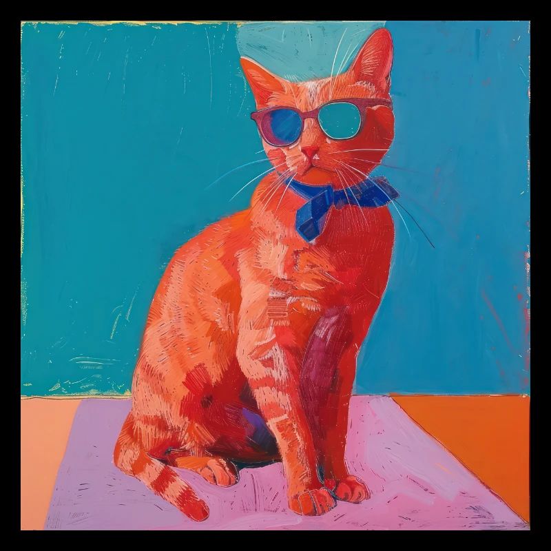 Katze, katzenmotiv, popart, geschenk, geschenkidee