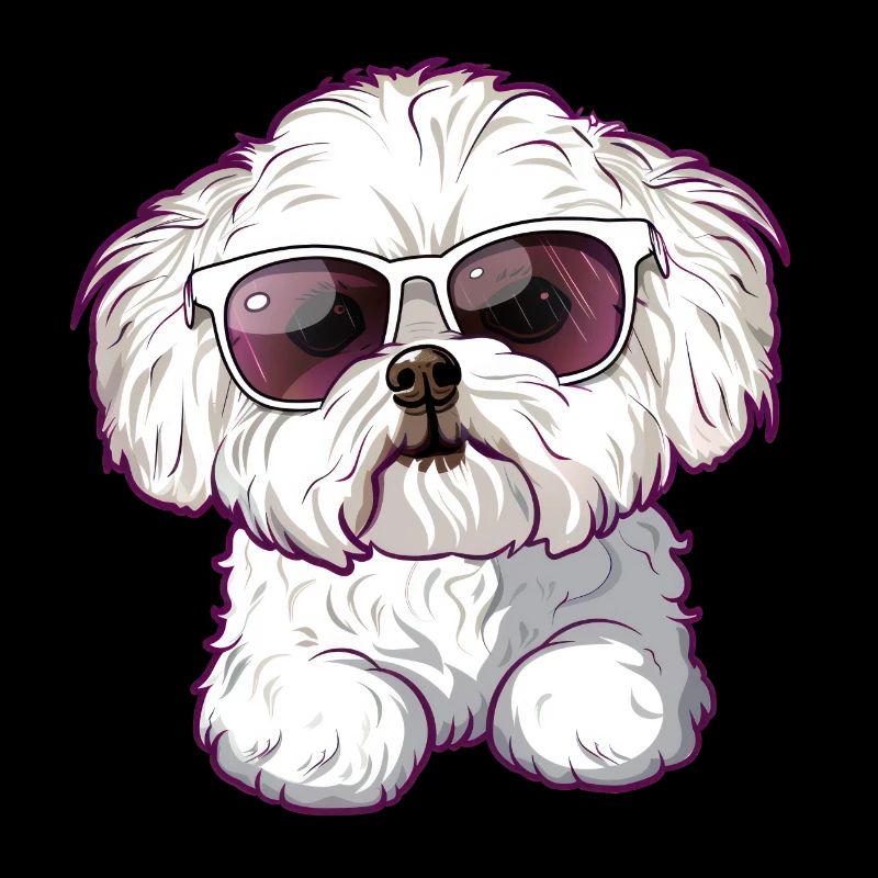 Bichon Frisé, Bichon Frise, Chien, Lunettes De Soleil