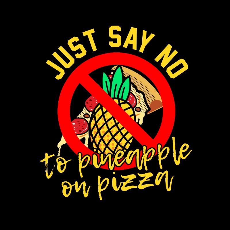 Dites non à manger de l'ananas sur une pizza savoureuse faim