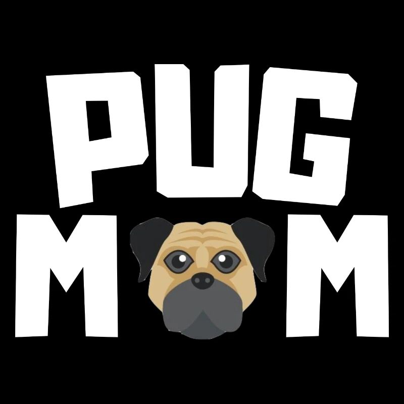 Mops Mama Hunde Haustier Muttertag Geschenk Mops