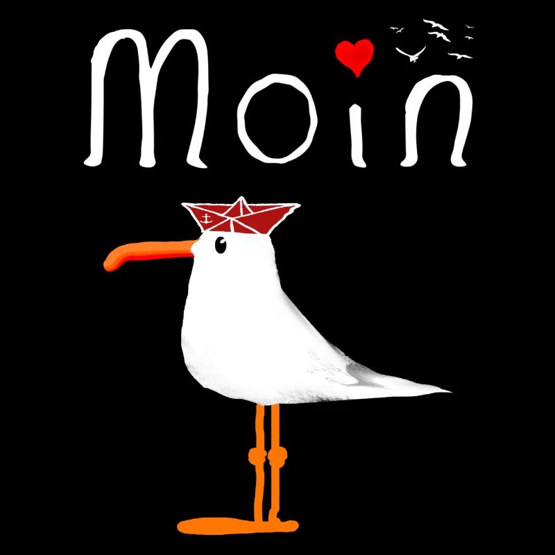 Moin Möwe Seemann Unisex Geschenkidee Geschenk