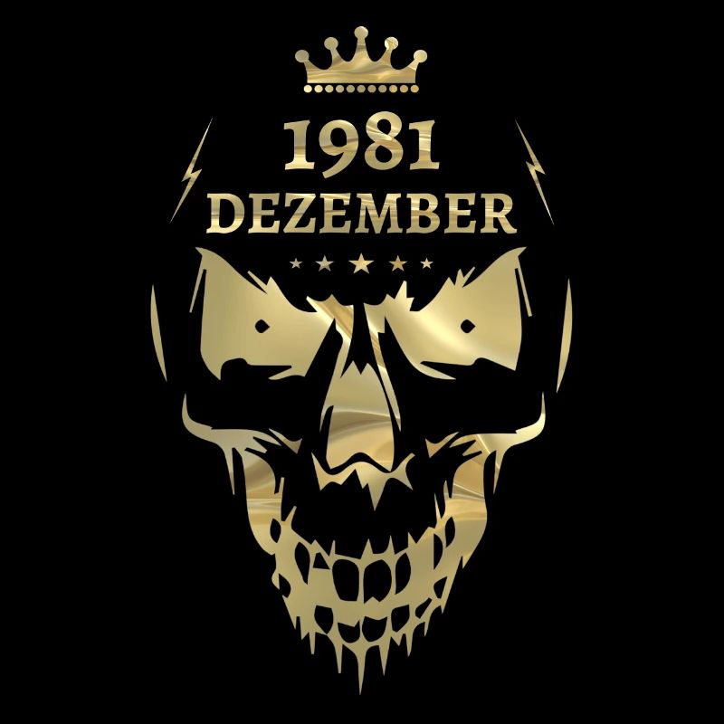 Décembre 1981 Skull Gold