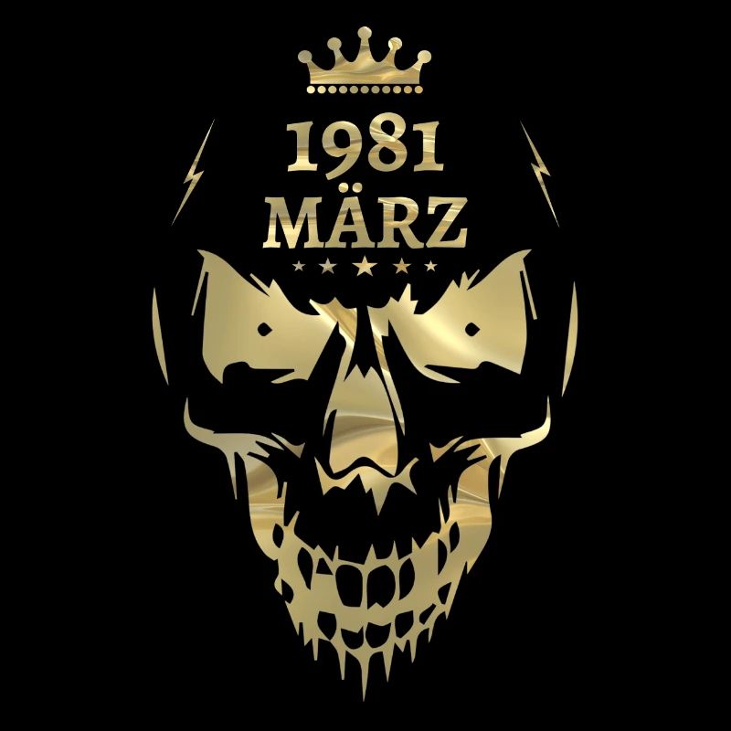 Mars 1981 Skull Gold