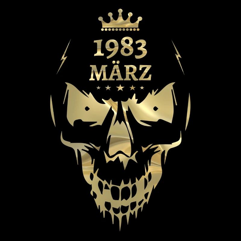 Mars 1983 Skull Gold