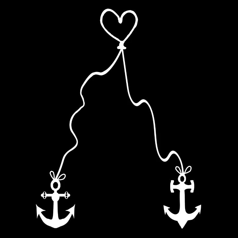 Anchor with heart on rope - infinite love