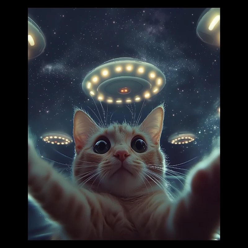 Cat Selfie UFO