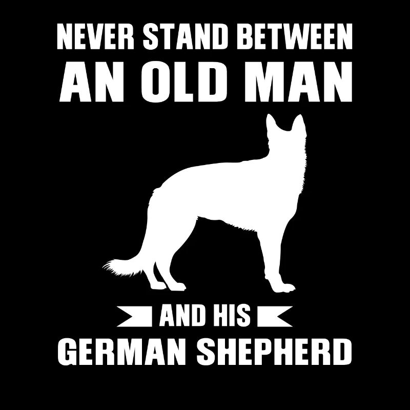 Deutscher Schäferhund Alter Mann Deutscher