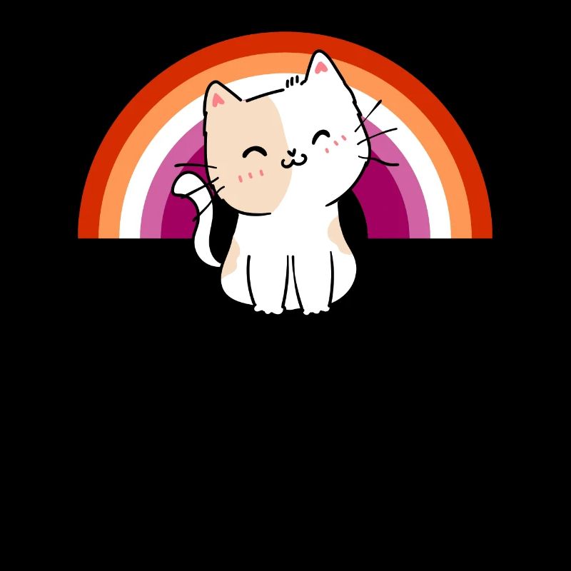 Lesbienne Cat Lesbian Pride Cat Cadeau