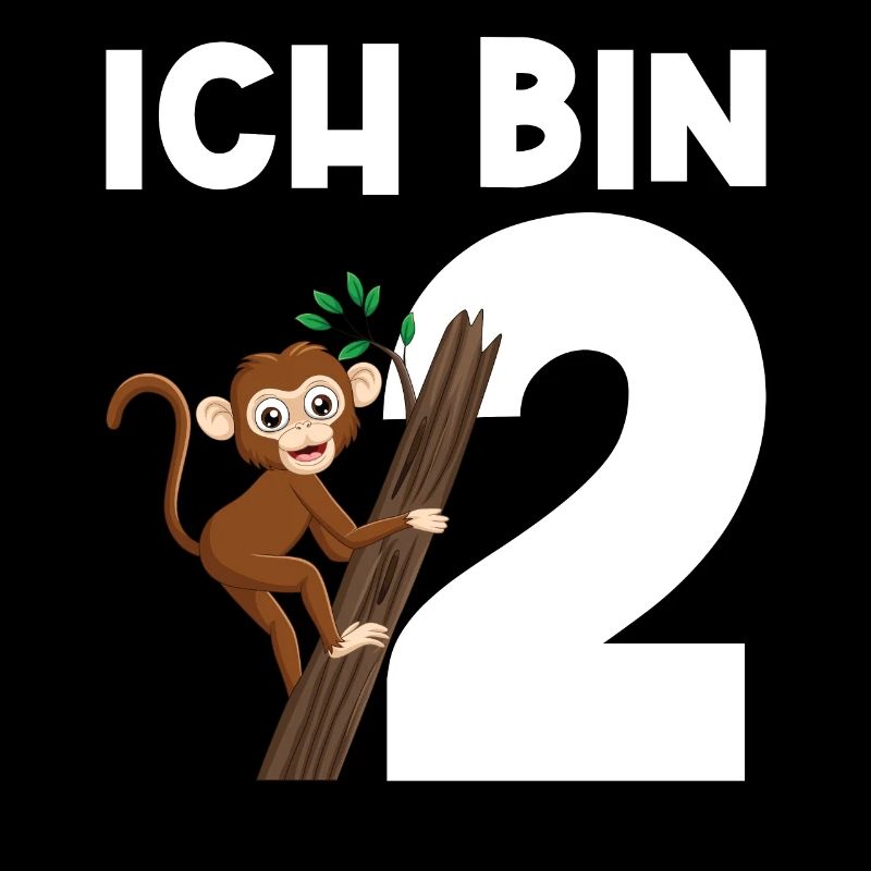 2.Geburtstag Affe Geburtstagsparty Geschenk