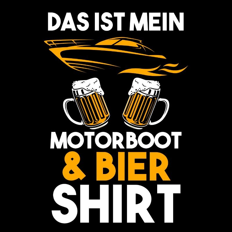 Motorboot Bier Bootfahren Geschenk