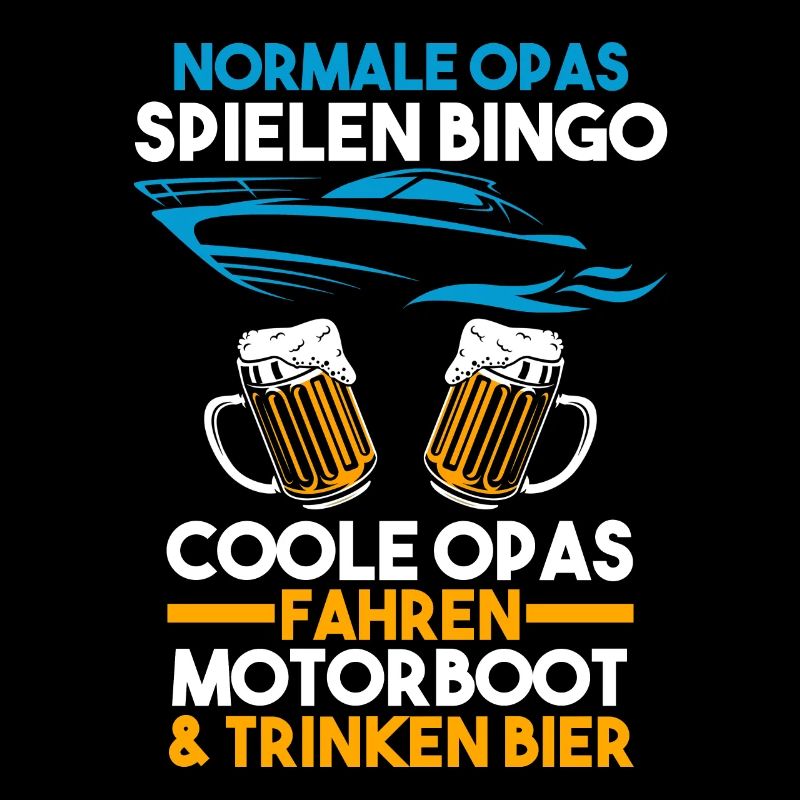 Motorboot Opa Bootfahren Geschenk