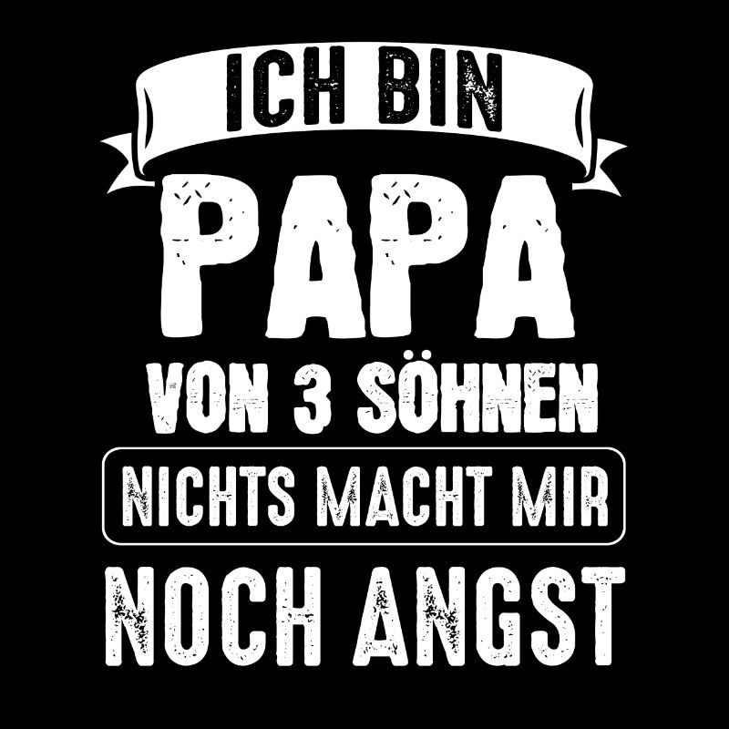 Papa 3 Söhne Vater Geschenk