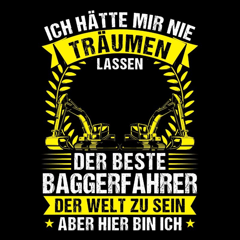Baggerfahrer Beruf Lader Geschenk
