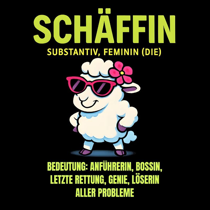 Schaf Spruch Schäffin Lustig Geschenkidee Schafe
