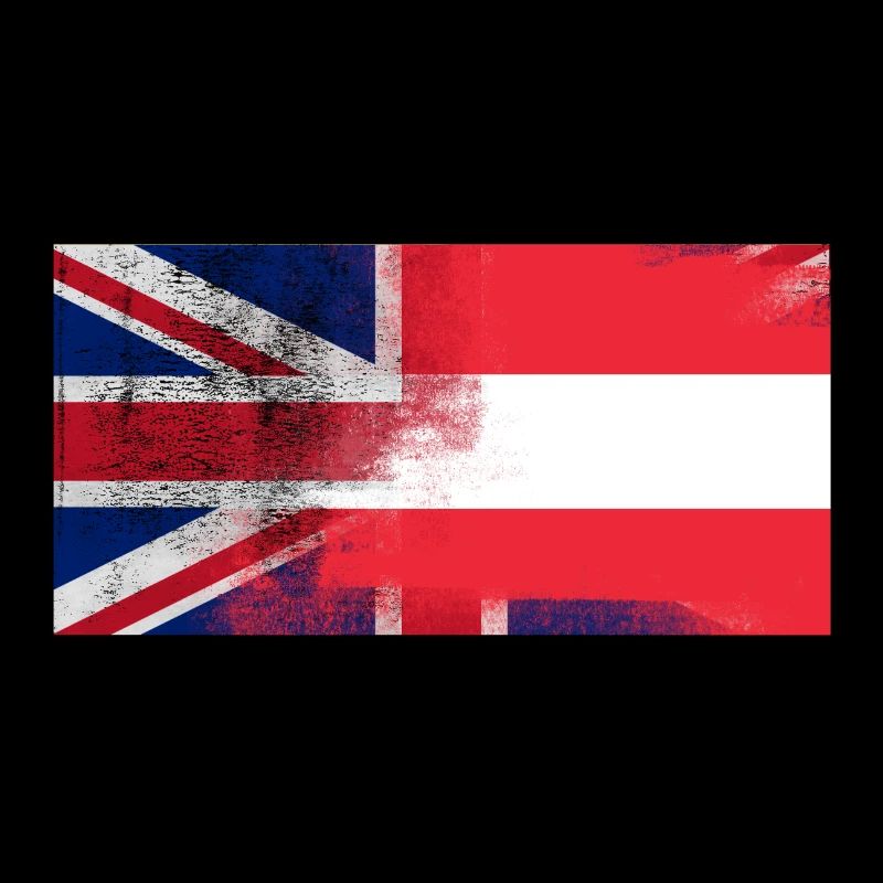 British Austrian Half Austria Half UK Flag