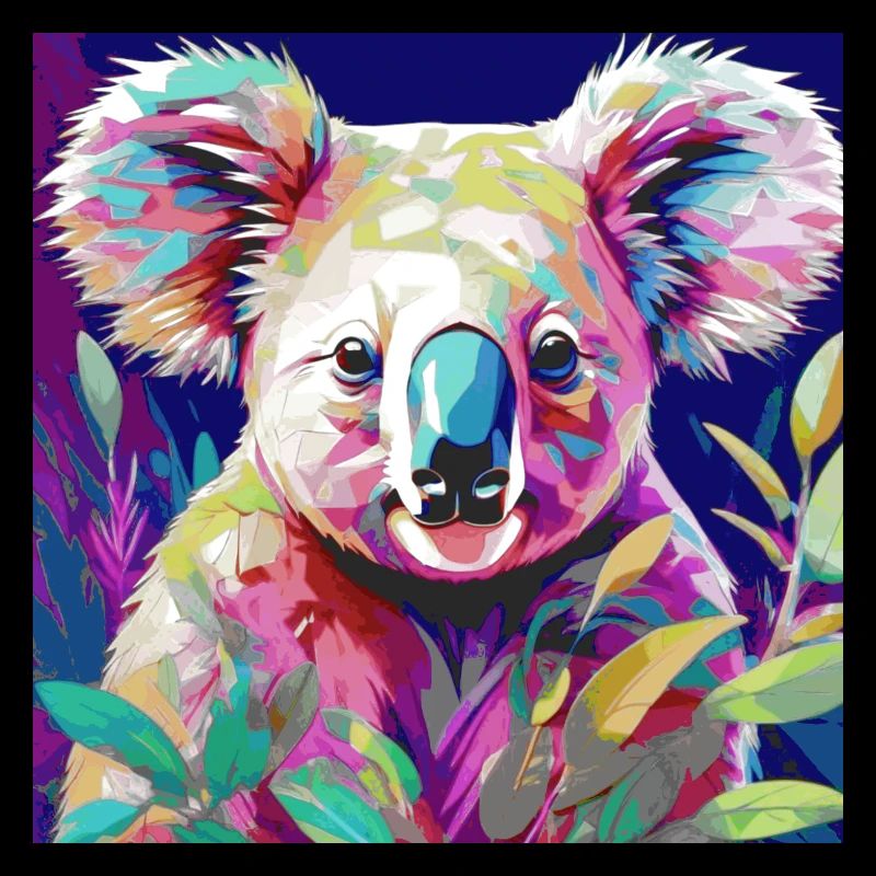 Koala, koala ours, illustration, coloré