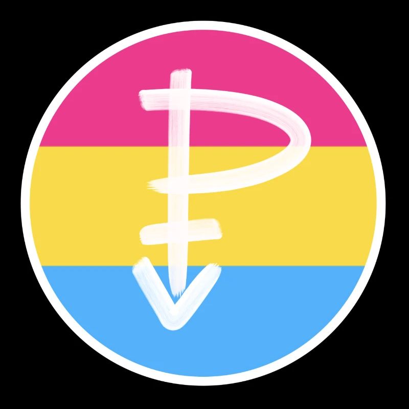 Emblem Pansexual white