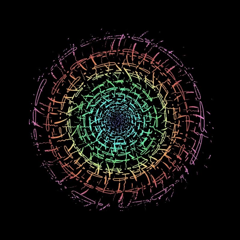 Selbst gestalten Regenbogen Kreisel Hintergrund