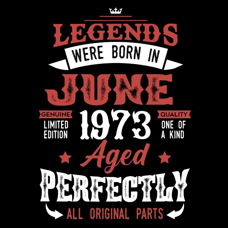 Born June 1973 Legends Birthday Gift