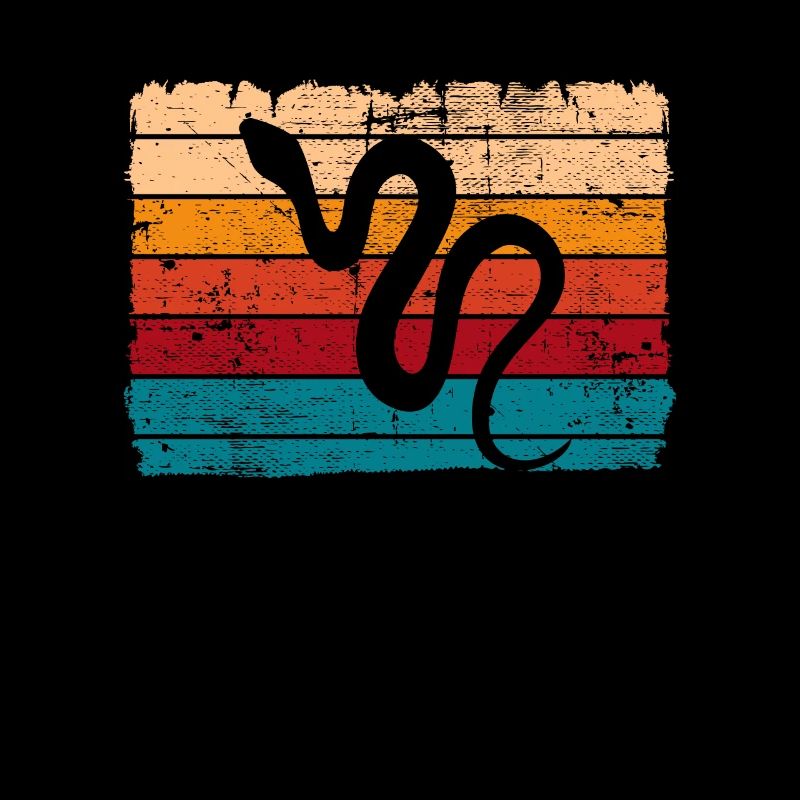 Snake Retro Reptile Python Gift idea