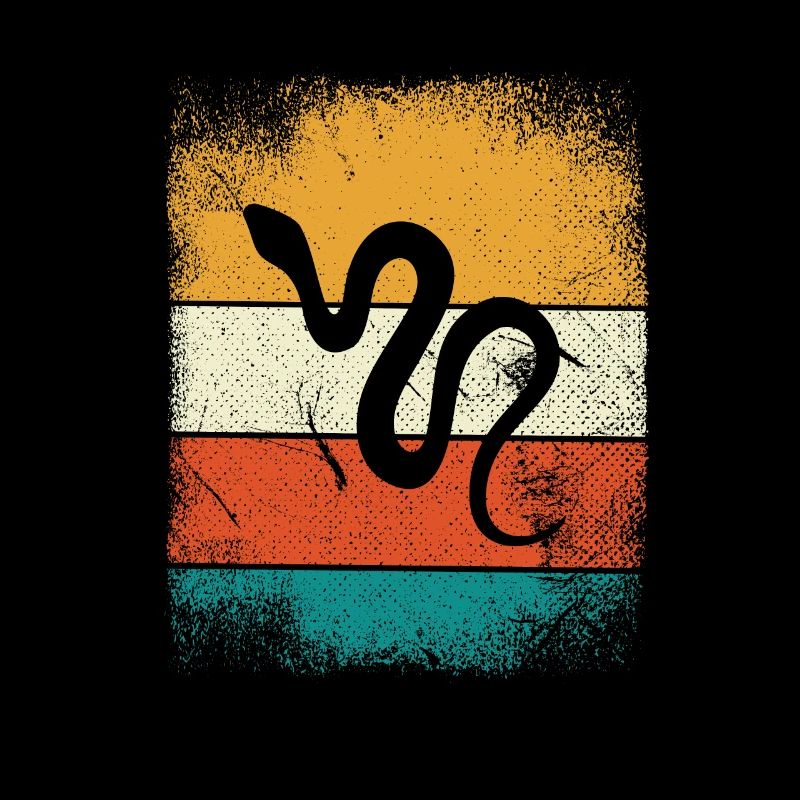 Snake Retro Reptile Python Gift idea