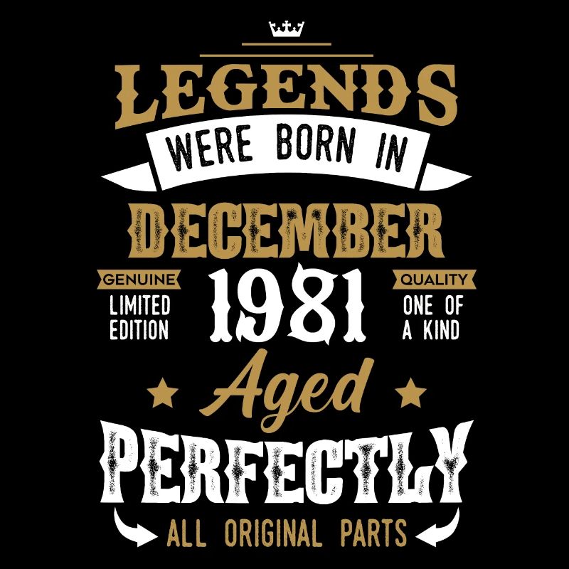 Born December 1981 Birthday gift