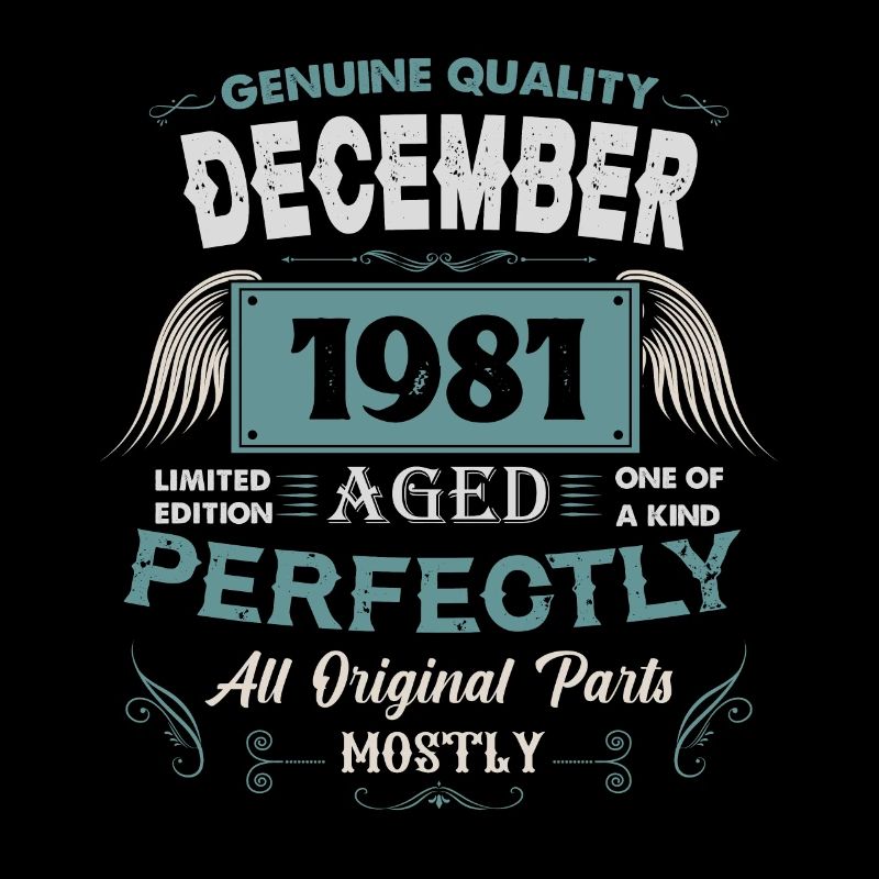 December 1981 Vintage Birthday Gift