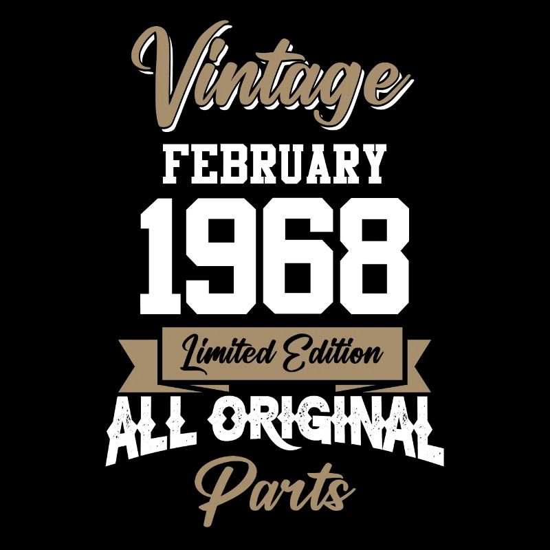 Februar 1968 Vintage Geburtstag Geschenk