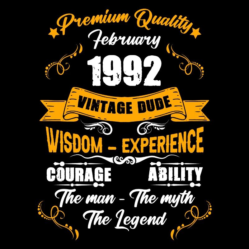 Februar 1992 Vintage Geburtstag Geschenk