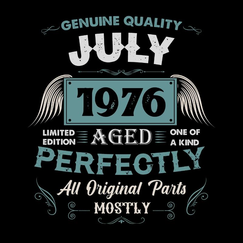 Juli 1976 Vintage Geburtstag Geschenk