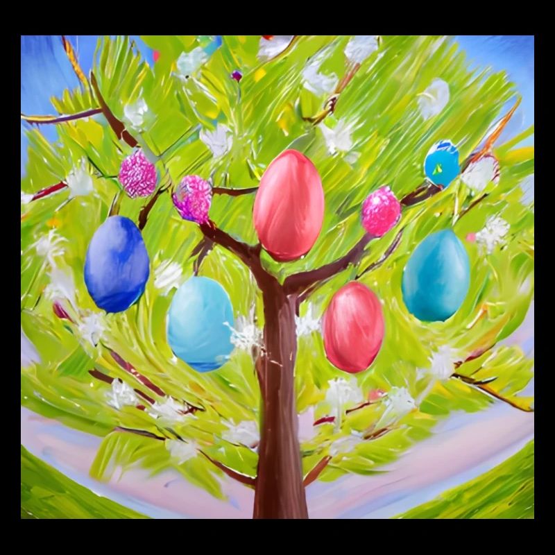 Colorful egg tree