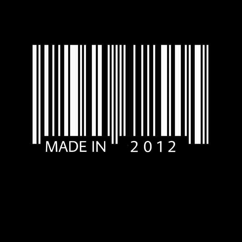 Made in 2012 Barcode Geschenk