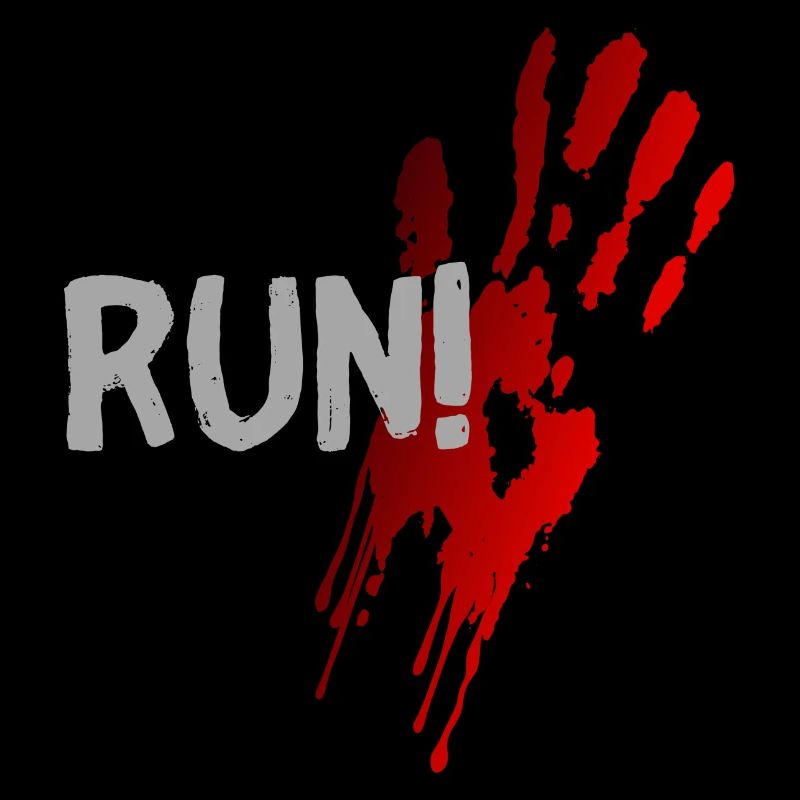 run halloween spruch geschenk idee