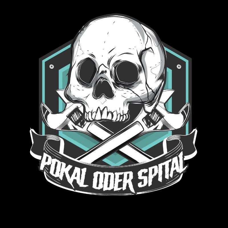 Pokal oder Spital Biker Mechaniker