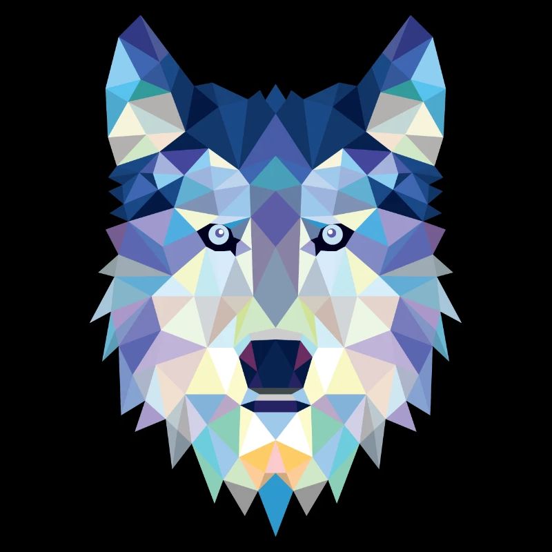 Wolf Wolfskopf graphique Meute loups idée cadeau