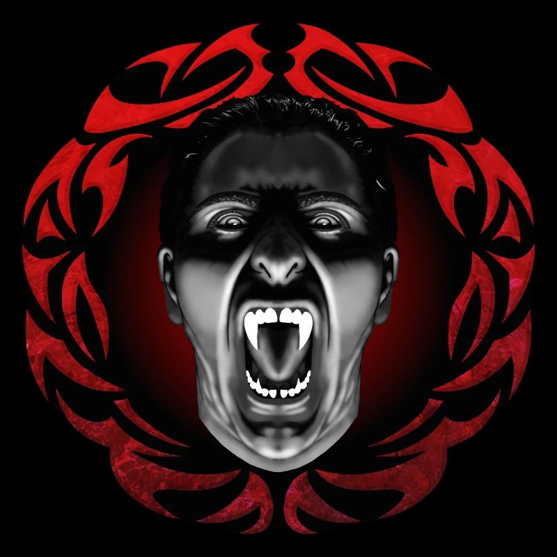 Hissing vampire with frame