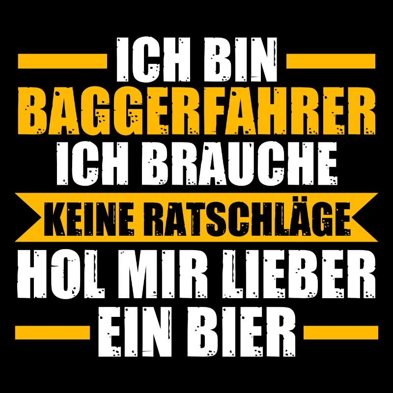 Baggerfahrer Bier Bagger Geschenk