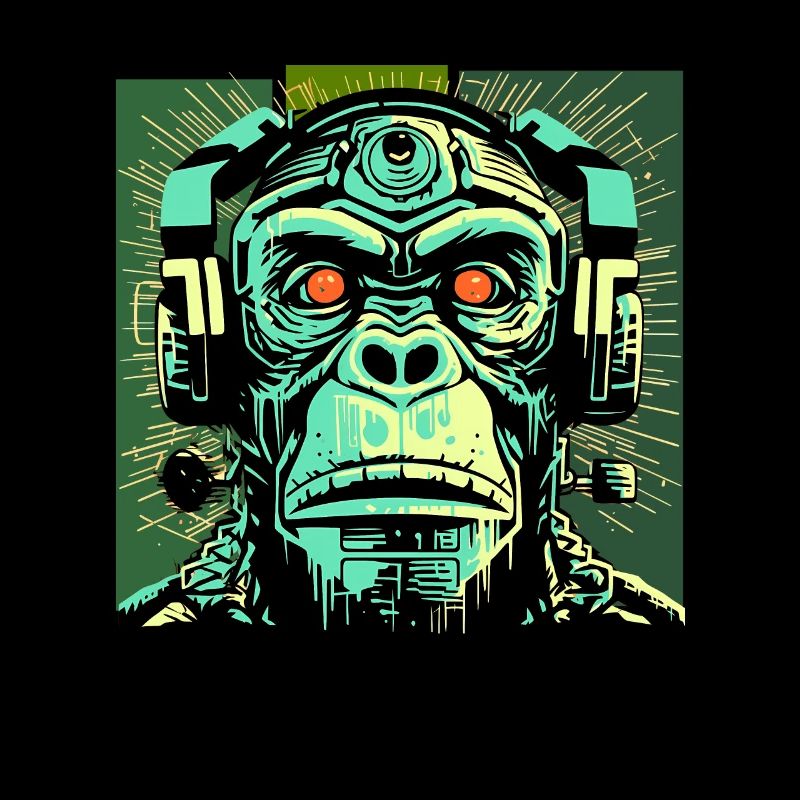 Alien Robot Ape Space Robot Gorilla