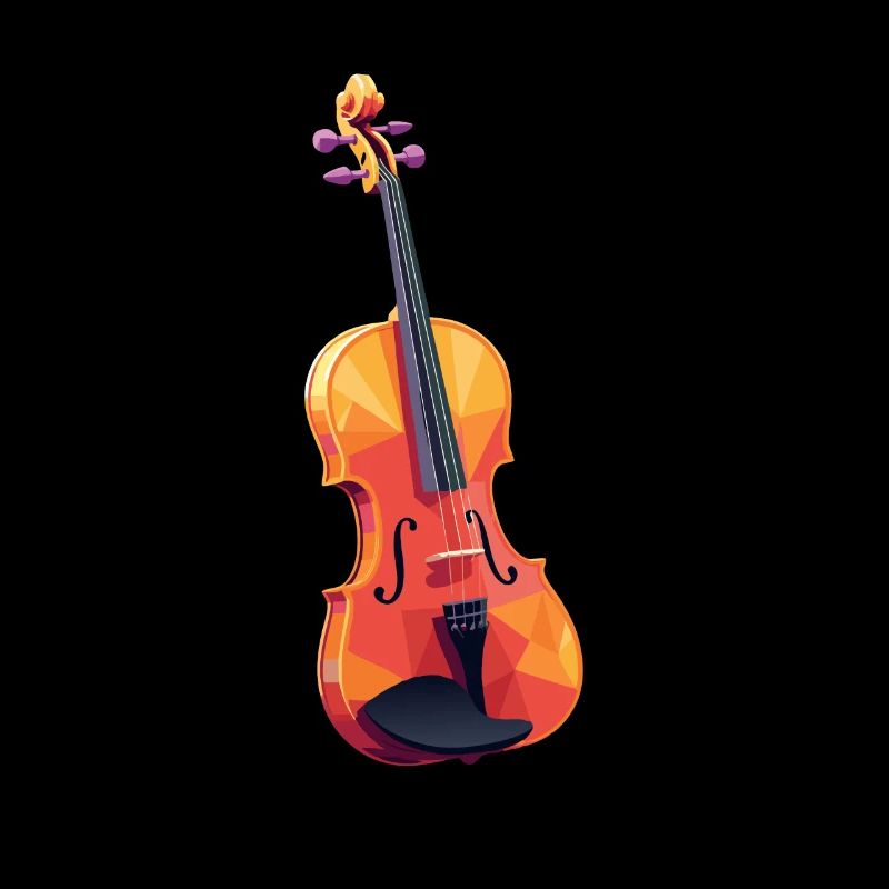 Viola Viola Violist Low Poly Art Art