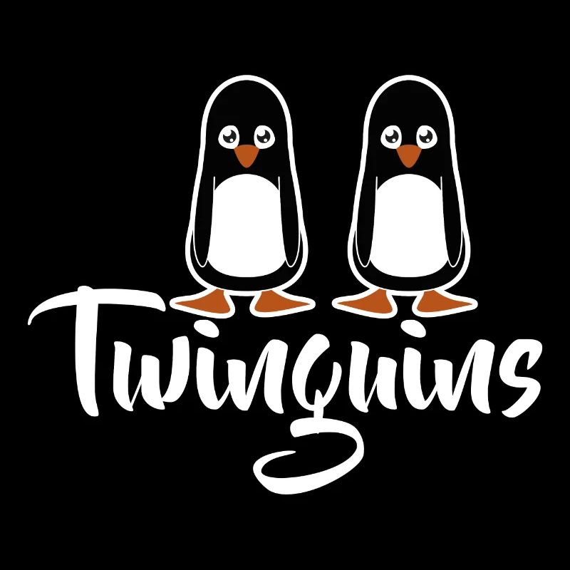 mignon pingouin jumeaux jeu de mots