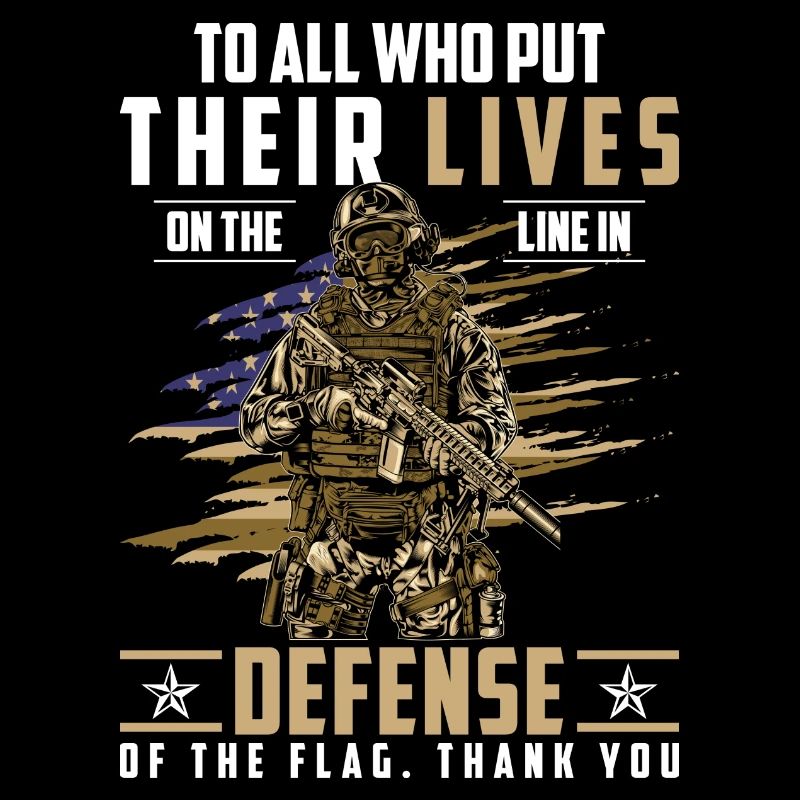 Drapeau militaire de la paix à la frontière