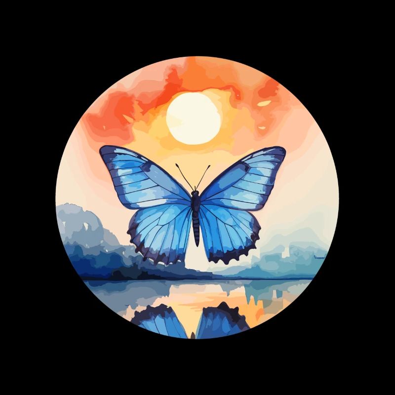 Morpho Papillon Bleu