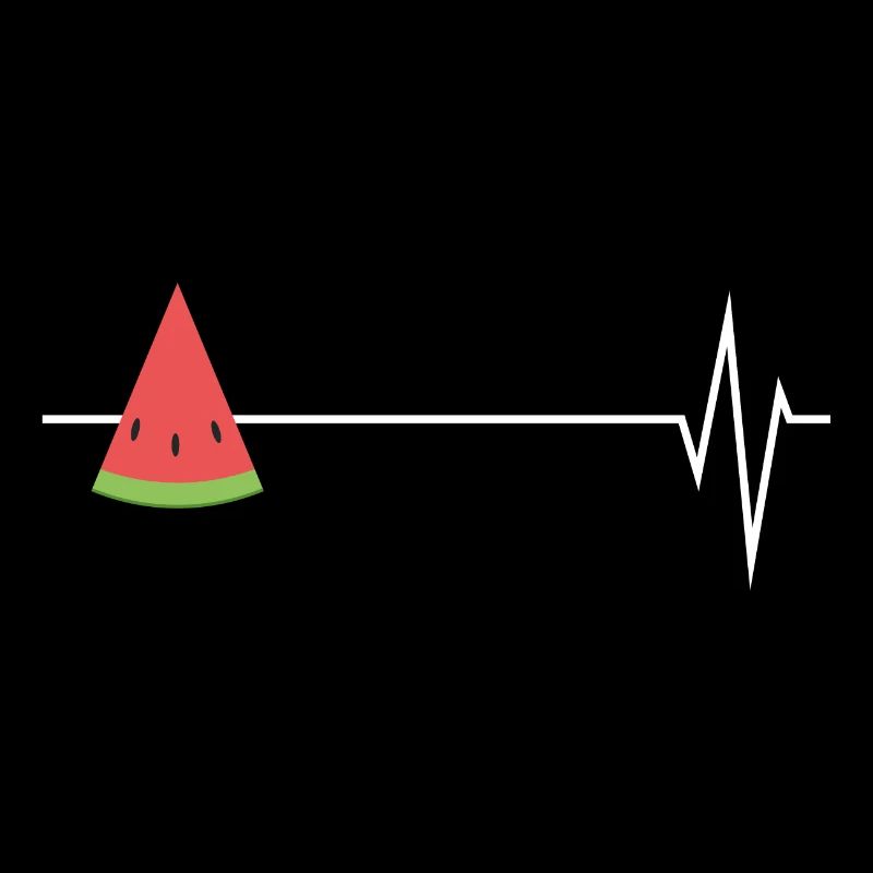 Battements de coeur pastèque pastèque fruit plage amour