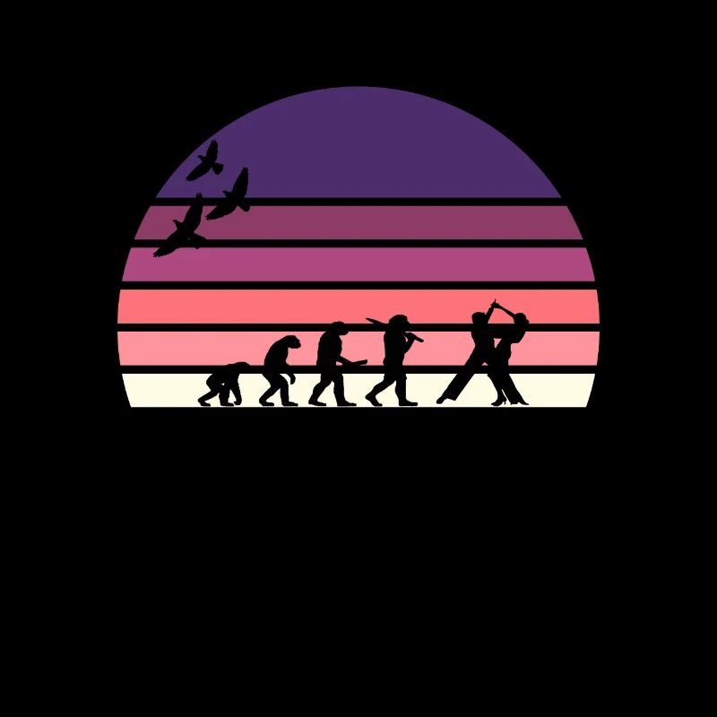 retro vintage sunset évolution DANSE